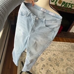 Kensie Jeans | Pinstripe Ankle Jeans